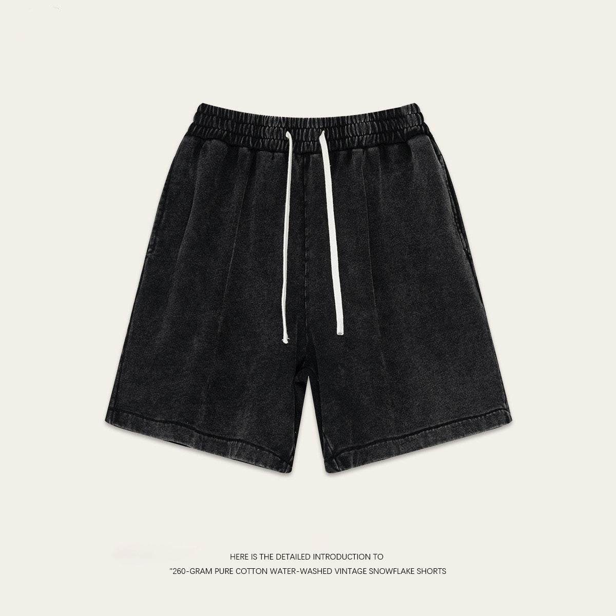 Men's and women's cropped trousers retro batik loose shorts