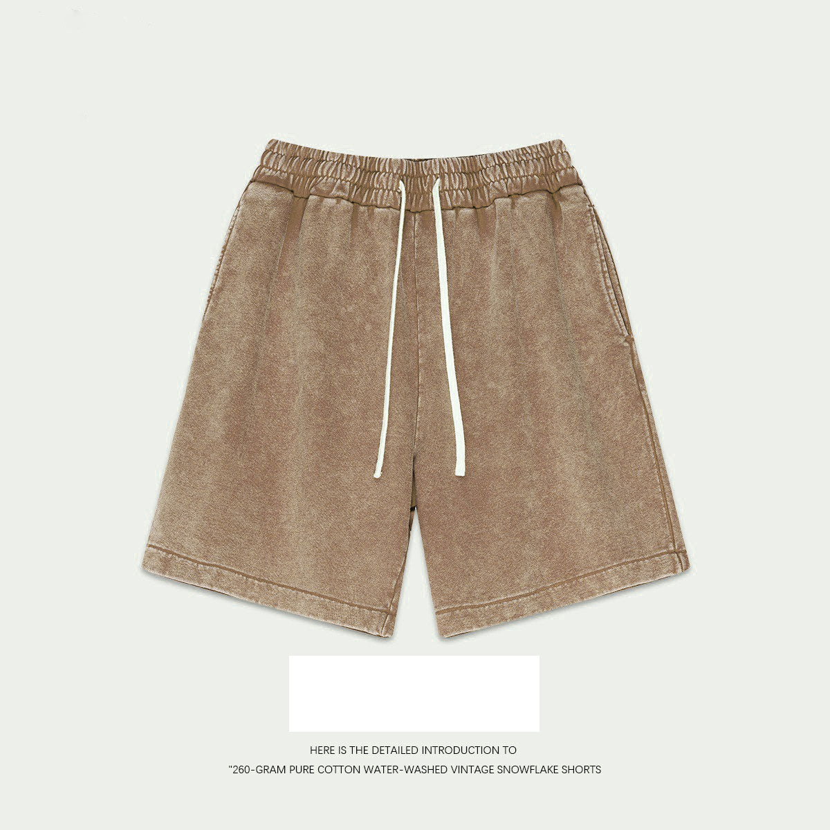 Men's and women's cropped trousers retro batik loose shorts