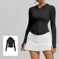 Summer yarn UV-proof sunscreen coat thin outdoor skin clothing hooded sunscreen clothing
