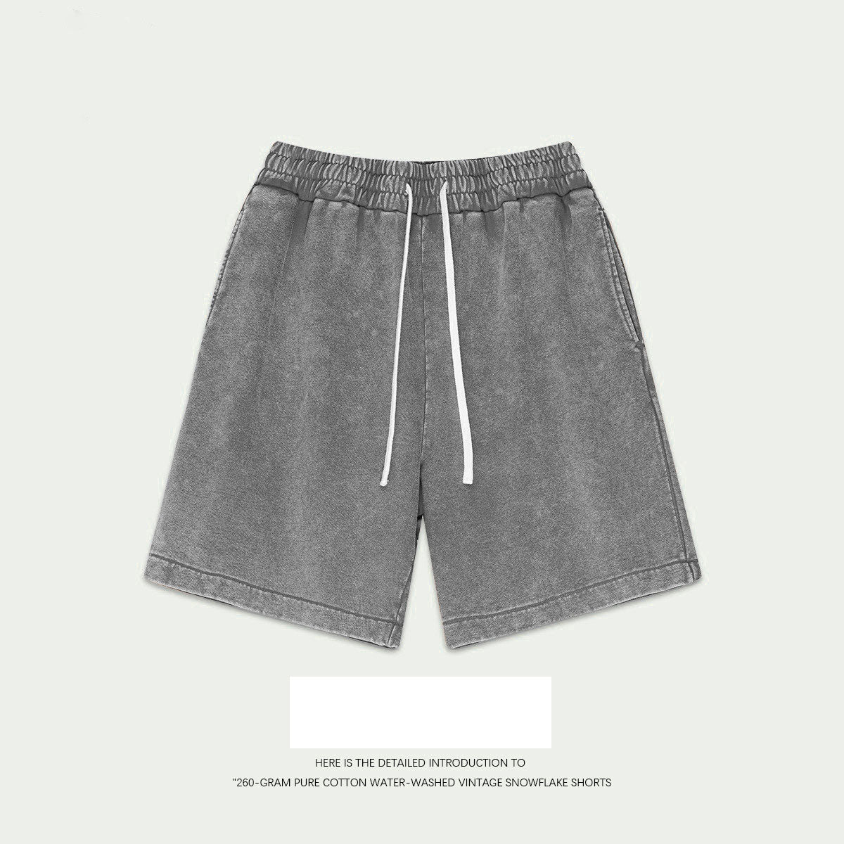 Men's and women's cropped trousers retro batik loose shorts