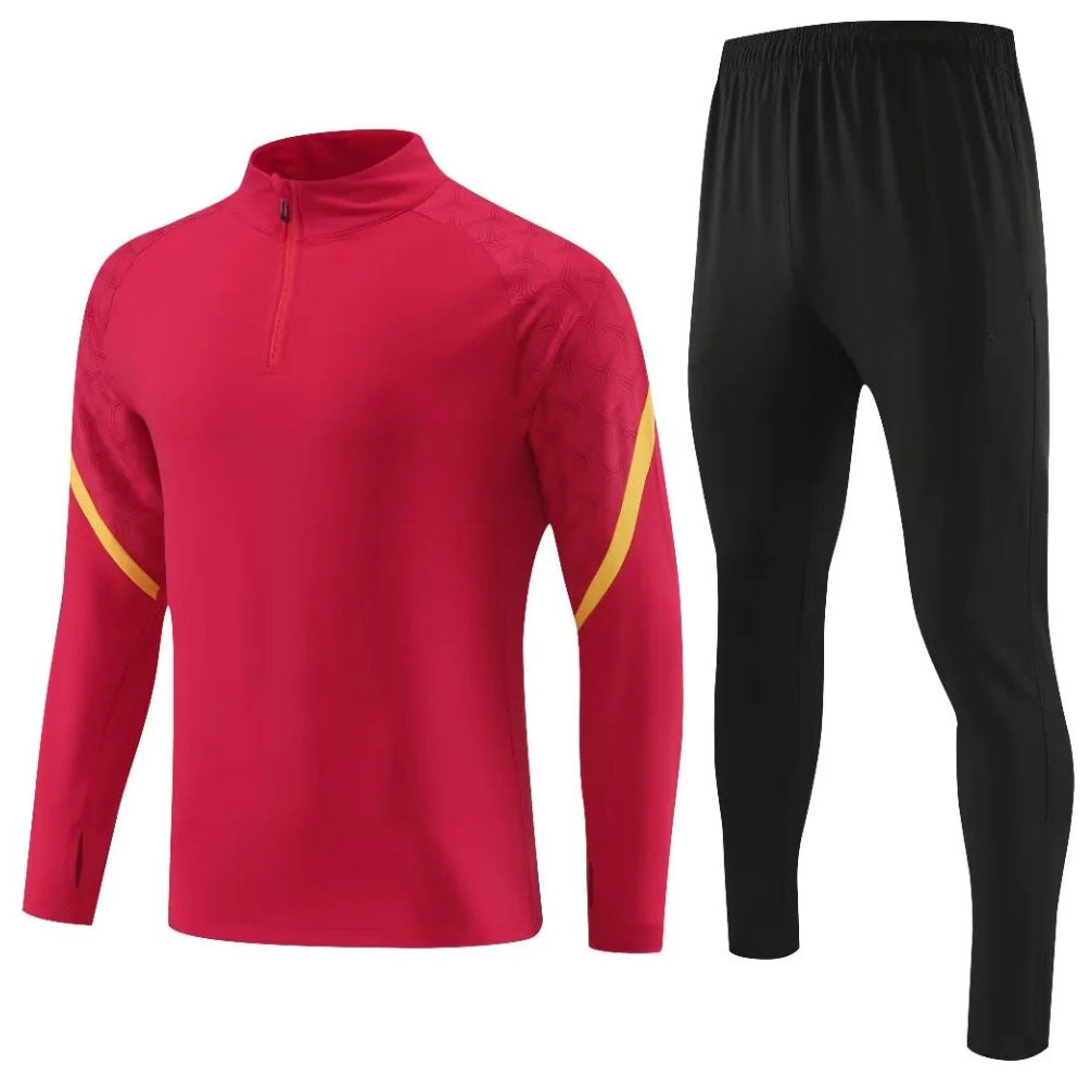 Autumn and winter new football jacket half zipper long sleeve football suit quick-drying training suit.