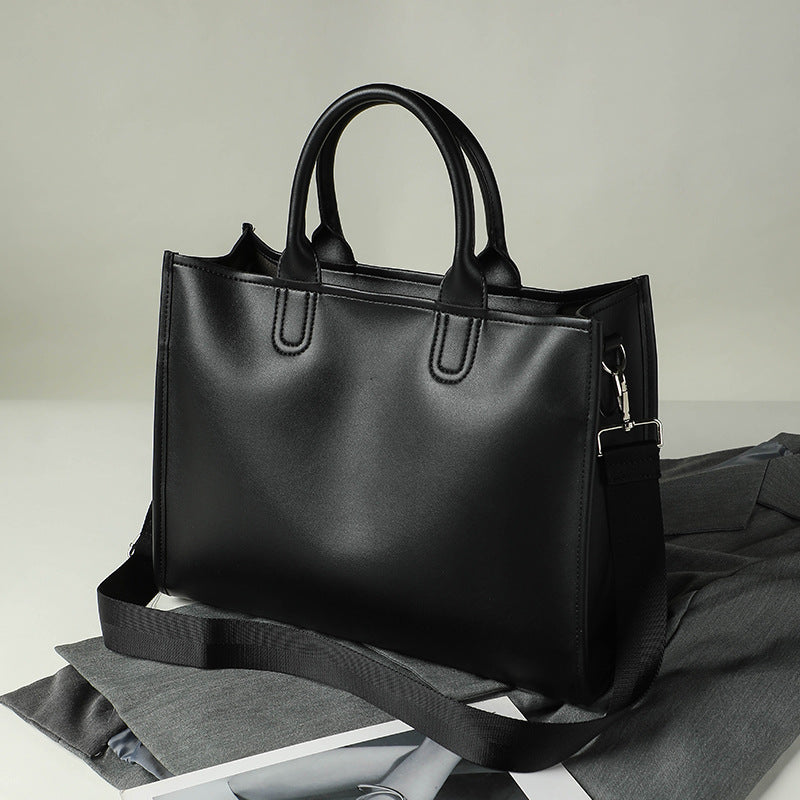 Commuter portable briefcase lady large capacity slung shoulder bag