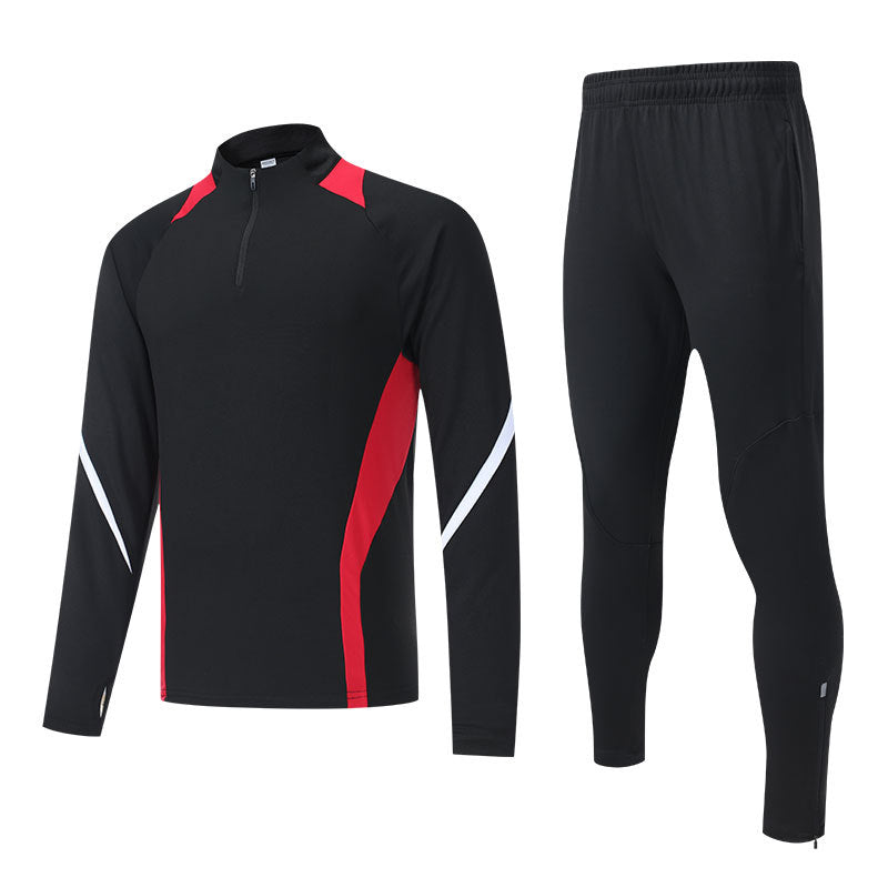 Long-sleeved spring thin fitness running quick-drying clothes football outdoor leisure riding training clothes