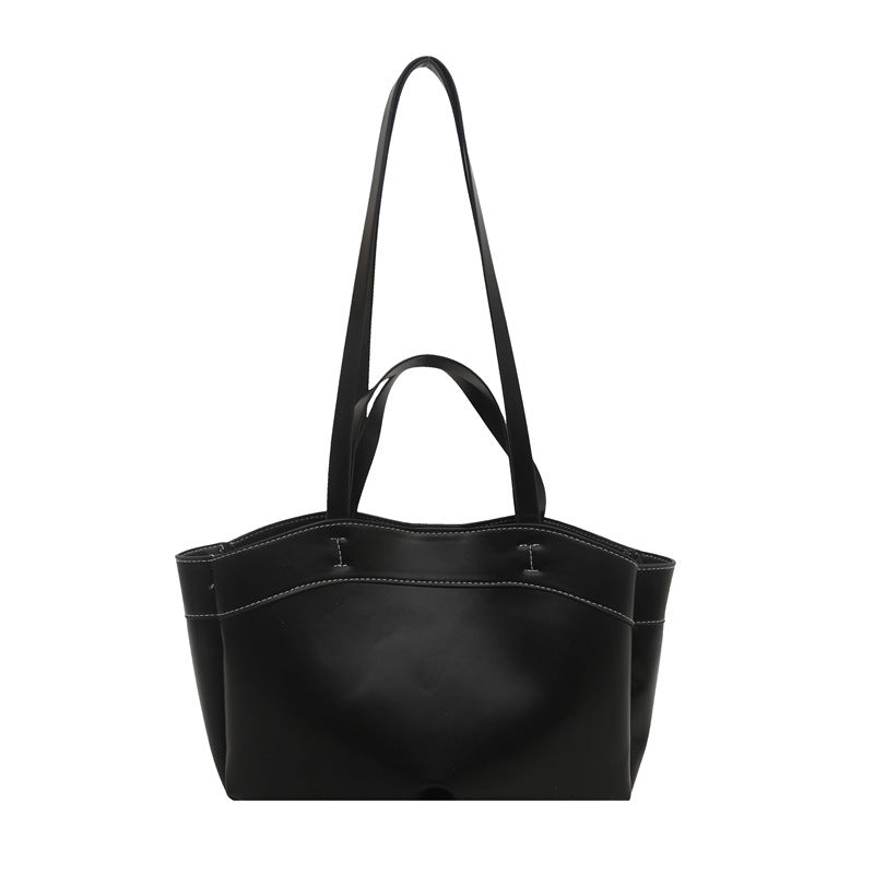 New fashion large-capacity brown commuter bag shopping bag