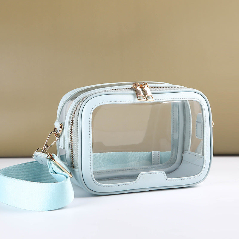 New transparent messenger bag fashion cosmetic bag