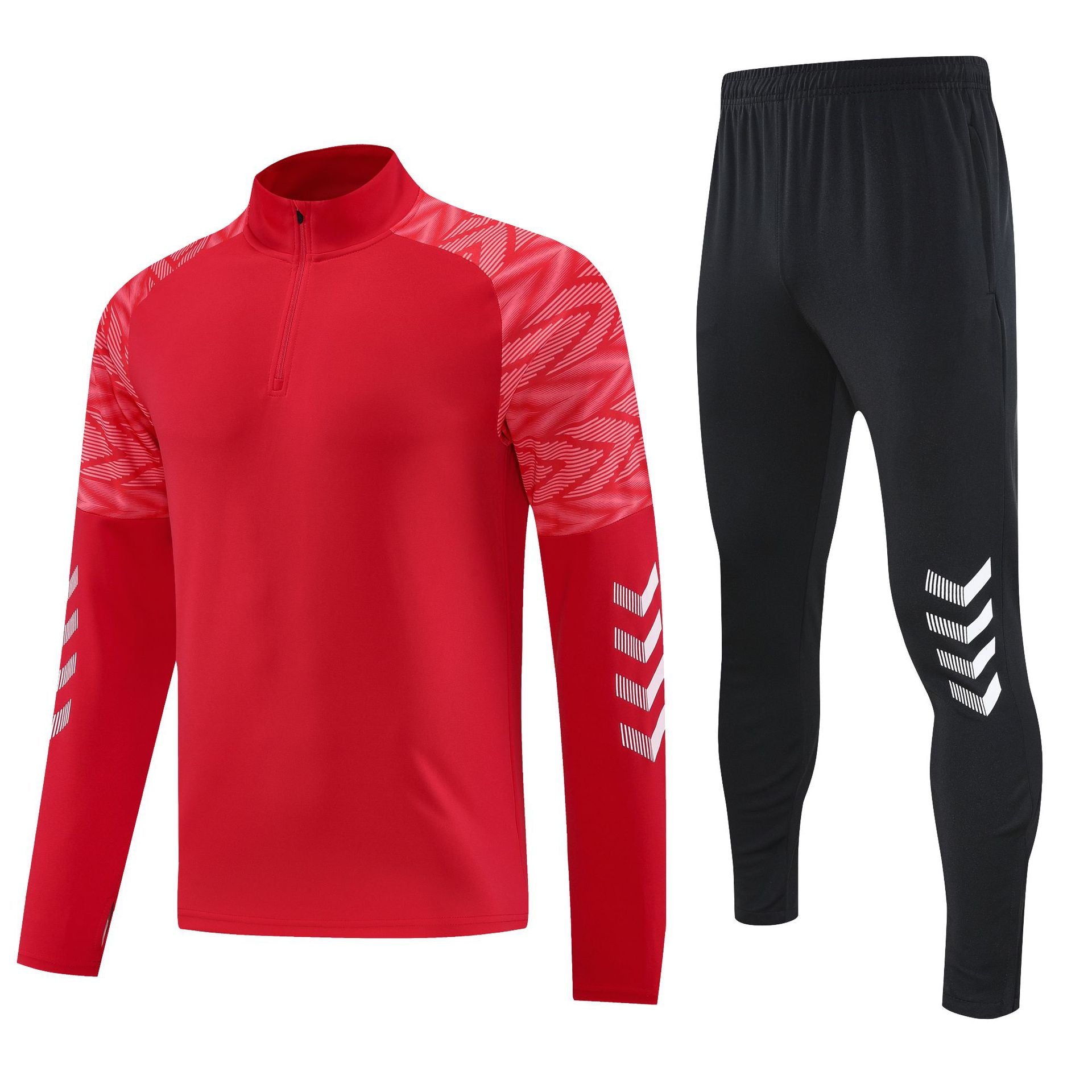 Half-zipper training suit in spring and autumn, long-sleeved slim exercise clothes, breathable quick-drying equipment.