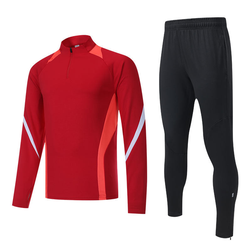 Long-sleeved spring thin fitness running quick-drying clothes football outdoor leisure riding training clothes