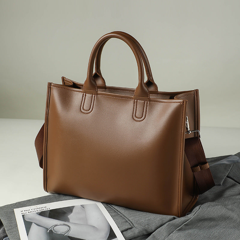 Commuter portable briefcase lady large capacity slung shoulder bag