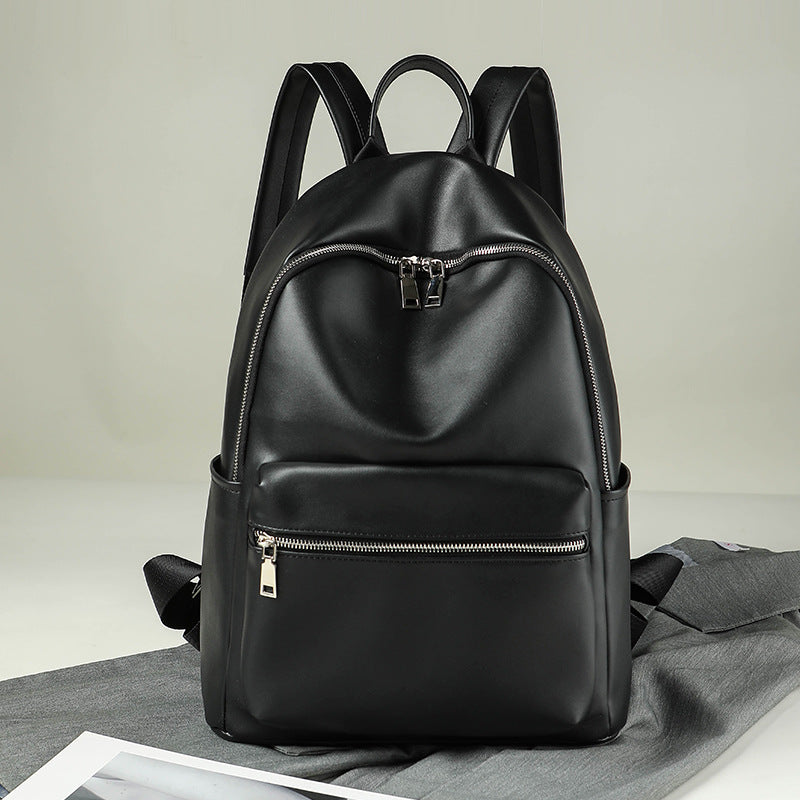 New PU soft leather large-capacity backpack travel bag