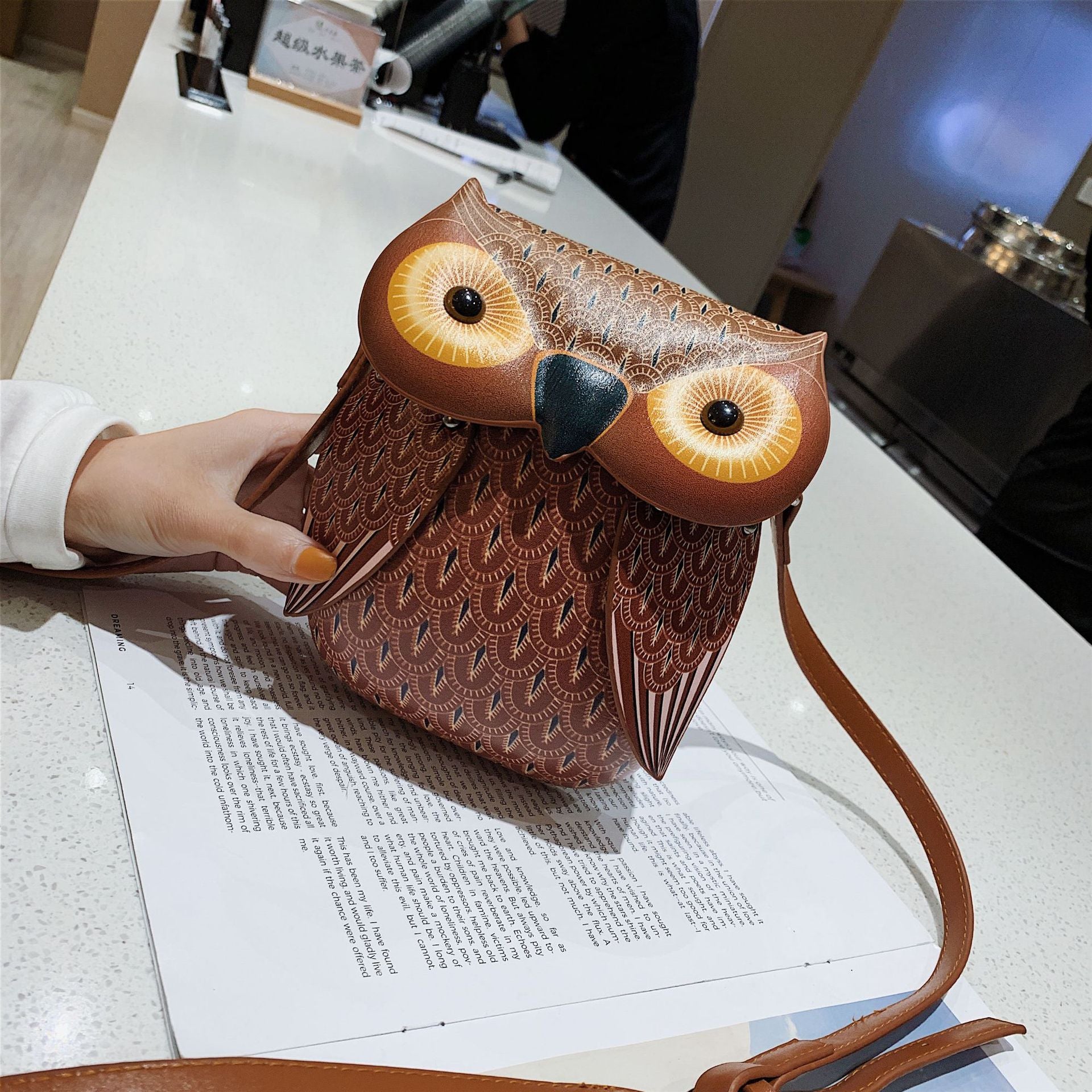 New fashion kitten bag cartoon owl bag in spring