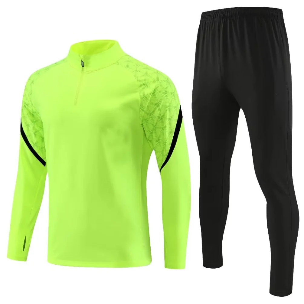 Autumn and winter new football jacket half zipper long sleeve football suit quick-drying training suit.