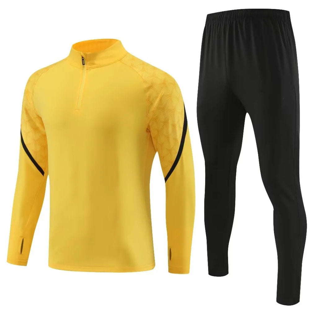 Autumn and winter new football jacket half zipper long sleeve football suit quick-drying training suit.