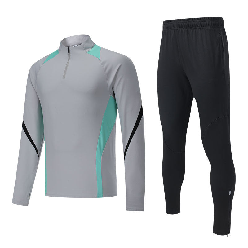 Long-sleeved spring thin fitness running quick-drying clothes football outdoor leisure riding training clothes