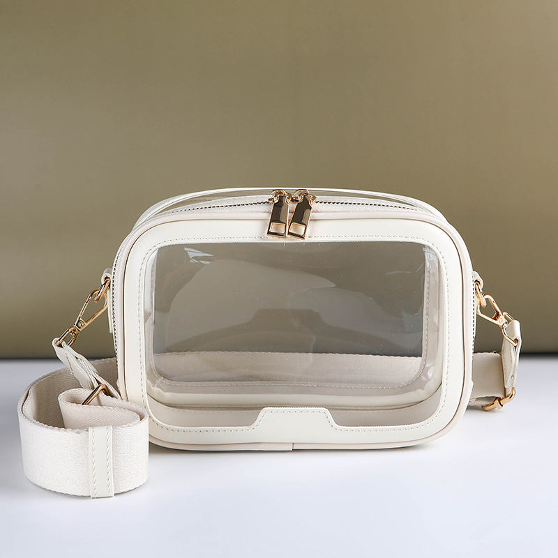 New transparent messenger bag fashion cosmetic bag