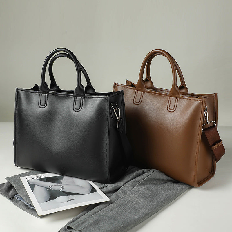 Commuter portable briefcase lady large capacity slung shoulder bag