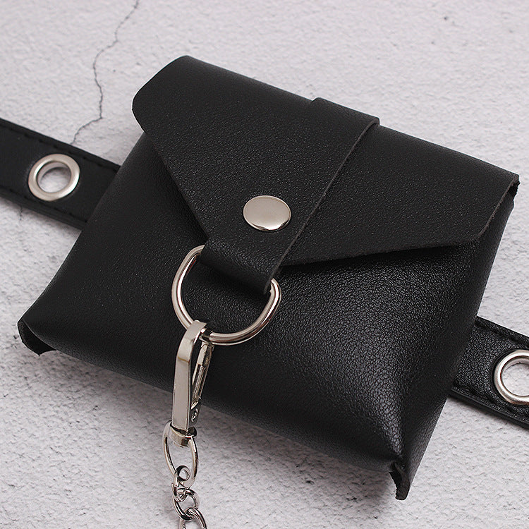 Chain purse jeans belt metal decorative purse