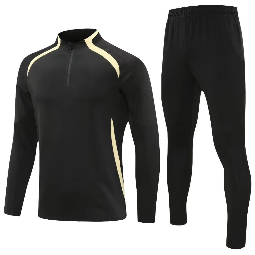 Autumn and winter new football jacket half zipper long sleeve football suit
