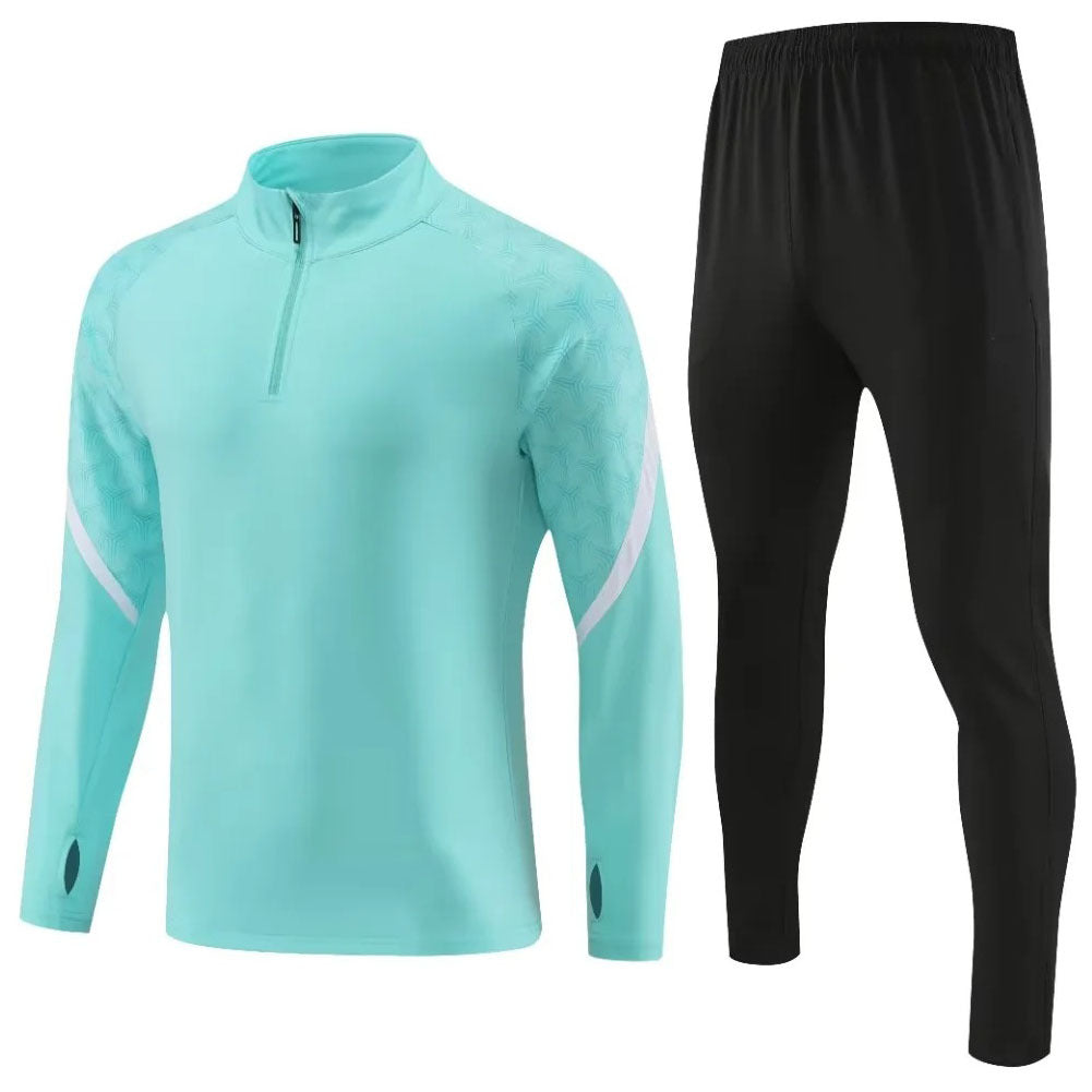 Autumn and winter new football jacket half zipper long sleeve football suit quick-drying training suit.