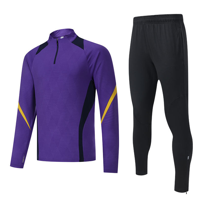 Long-sleeved spring thin fitness running quick-drying clothes football outdoor leisure riding training clothes