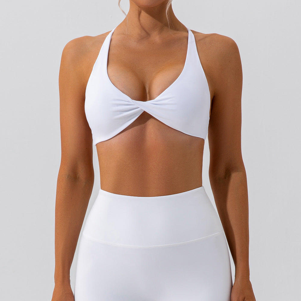 Cross back sports bra yoga clothes running fitness bra quick-drying yoga vest