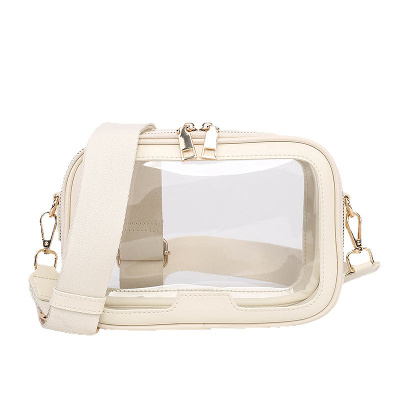 New transparent messenger bag fashion cosmetic bag