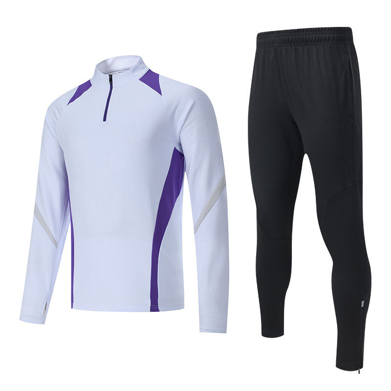 Long-sleeved spring thin fitness running quick-drying clothes football outdoor leisure riding training clothes