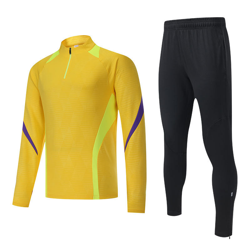 Long-sleeved spring thin fitness running quick-drying clothes football outdoor leisure riding training clothes