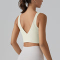 V-shaped beauty back cup sports bra tight-fitting high-elastic running fitness yoga clothing bra