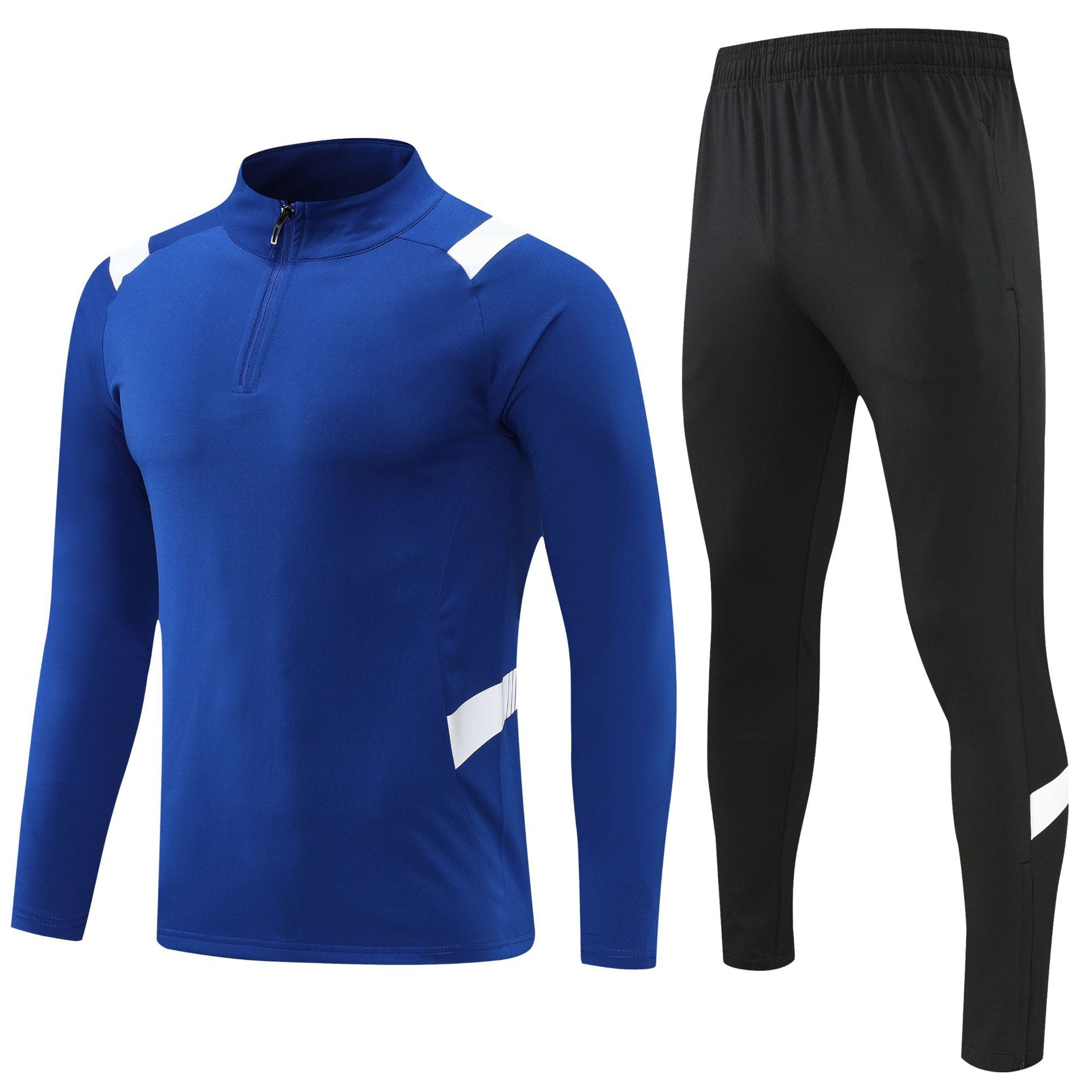 Autumn and winter new football jacket half zipper long sleeve football suit quick-drying training suit.