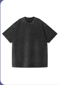 230g vintage cotton loose bottoming round neck to make old T-shirts.