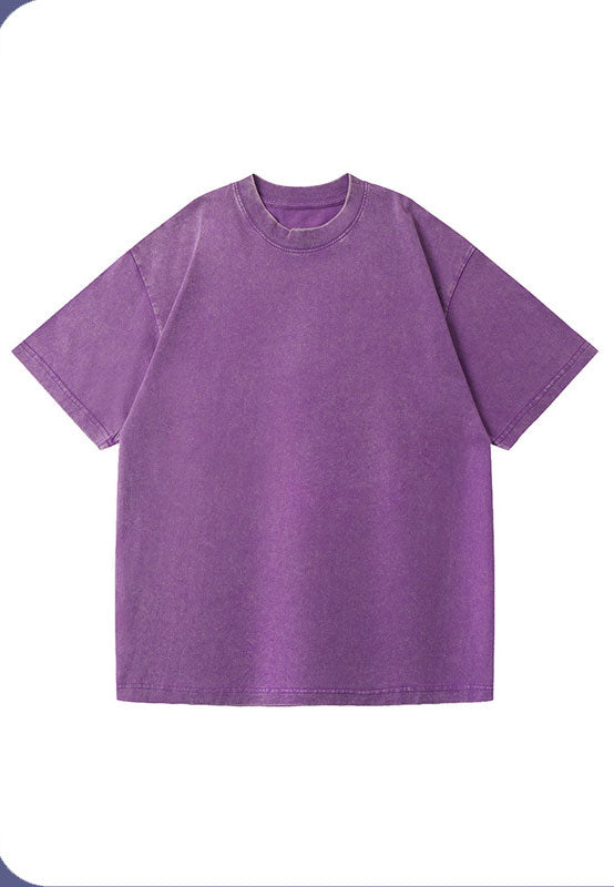 230g vintage cotton loose bottoming round neck to make old T-shirts.