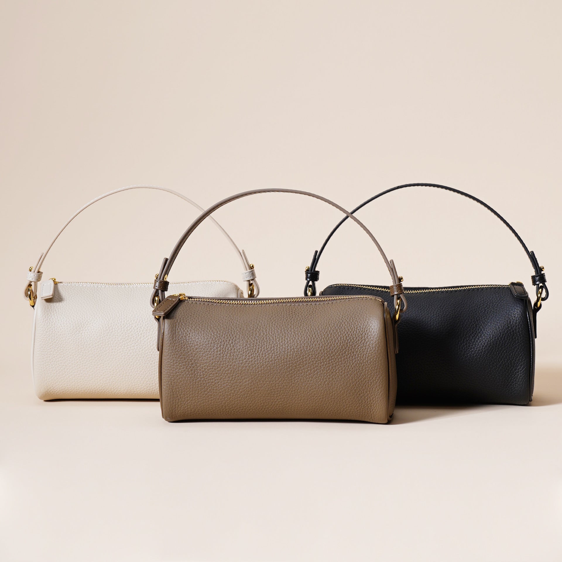 Cowhide women's bag, simple armpit leather bag, women's new trendy and versatile handbag, diagonal cross bag
