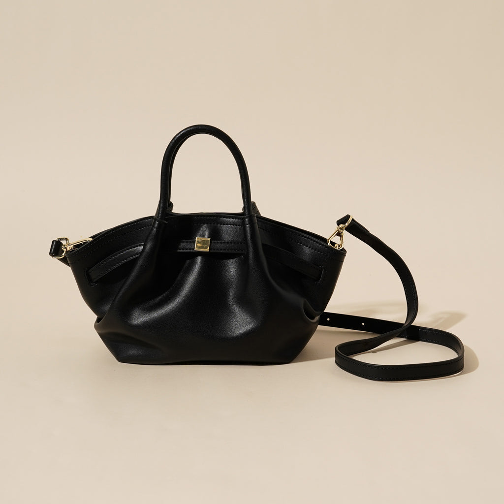 New genuine leather 2026 niche design casual versatile high-end feeling dumpling shoulder handbag