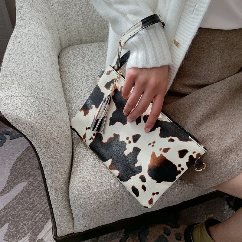 New summer women's printed clutch bag