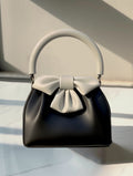 New spring and summer pleated handbag contrast color bucket bag